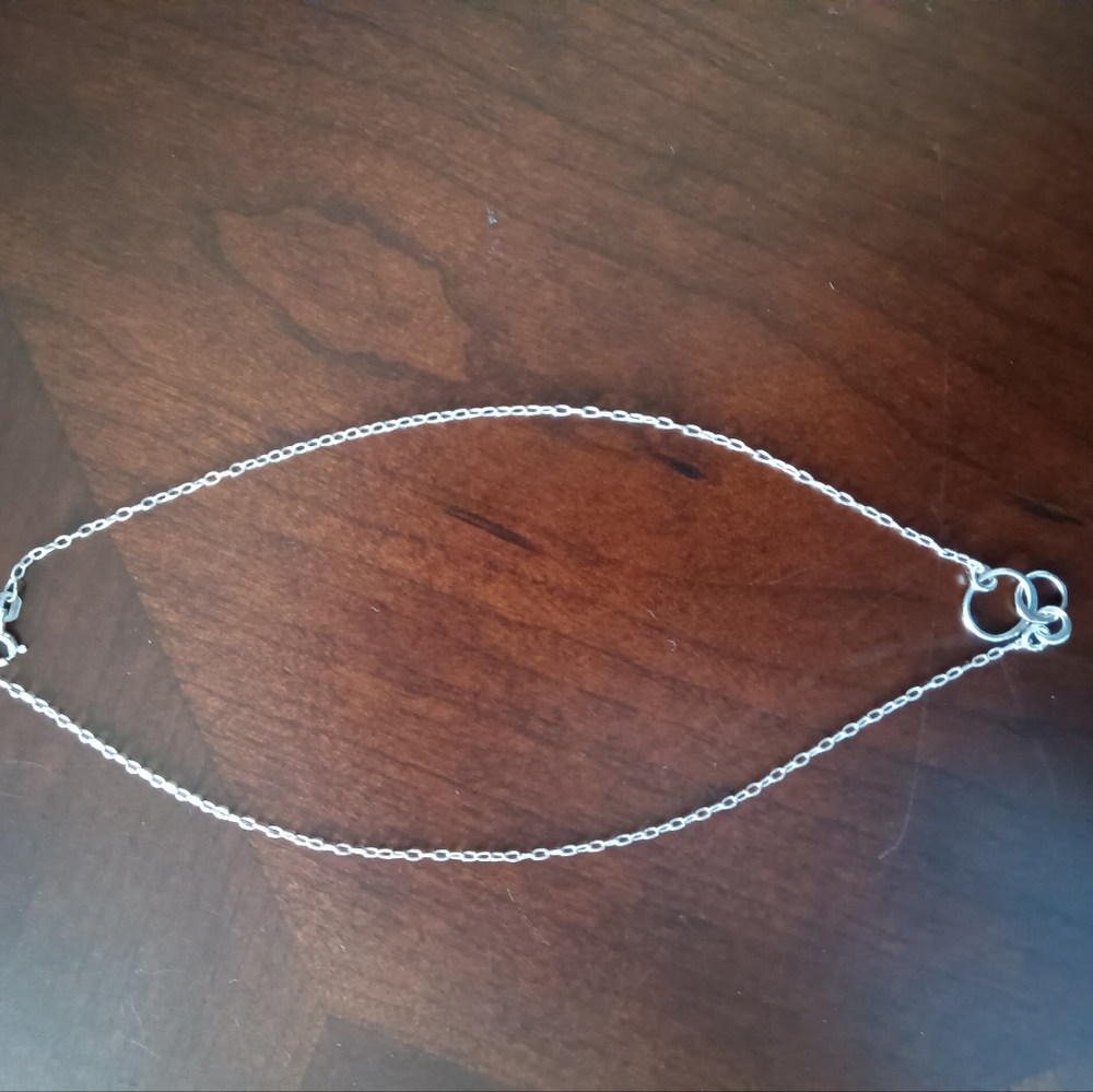 Silver anklet